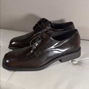Reaction Kenneth Cole Rich Brown Leather Derbys